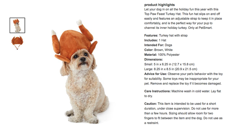 Illustration for article titled Dress Your Pet Up As a Turkey On Thanksgiving